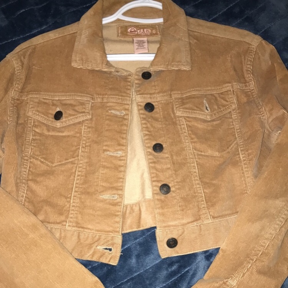 Crop denim jean jacket